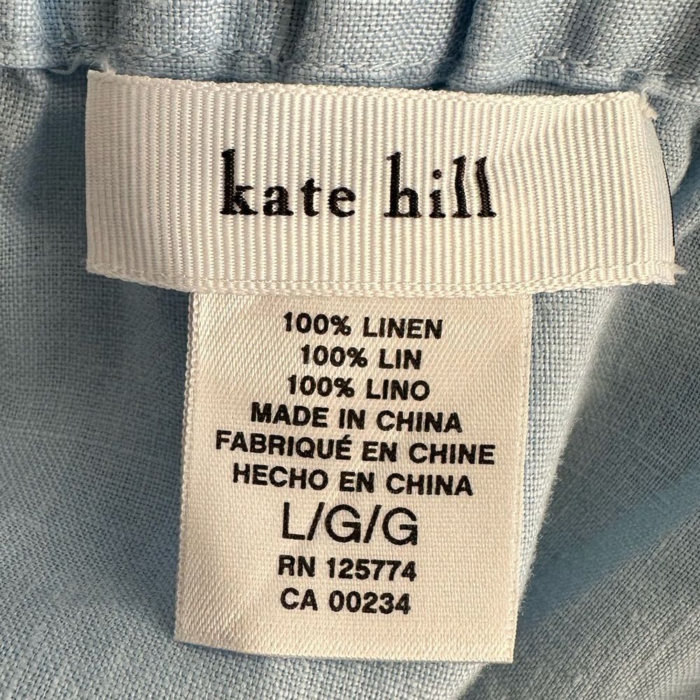 100% Linen Kate Hill Ombré Skirt Large - Picture 4 of 4